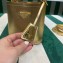 Prada Small Saffiano Leather Panier Bag 1BA217 Gold 2023