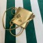 Prada Small Saffiano Leather Panier Bag 1BA217 Gold 2023