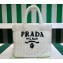 Prada Small crochet tote bag 1BG422 White 2023