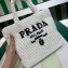 Prada Small crochet tote bag 1BG422 White 2023