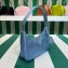 Prada Re-Edition 2000 mini bag with crystals 1NE515 Blue 2023