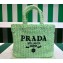 Prada Small crochet tote bag 1BG422 Green 2023