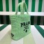Prada Small crochet tote bag 1BG422 Green 2023