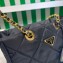 Prada padded nylon chain Shoulder bag 1BG468 Black 2023
