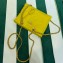Prada padded nylon chain Shoulder bag 1BG468 Yellow 2023