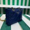Prada padded nylon chain Shoulder bag 1BG468 Dark Blue 2023