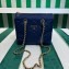 Prada padded nylon chain Shoulder bag 1BG468 Dark Blue 2023