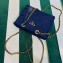 Prada padded nylon chain Shoulder bag 1BG468 Dark Blue 2023