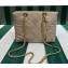 Prada padded nylon chain Shoulder bag 1BG468 Beige 2023
