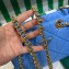 Prada padded nylon chain Shoulder bag 1BG468 Light Blue 2023