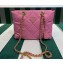 Prada padded nylon chain Shoulder bag 1BG468 Pink 2023