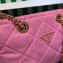 Prada padded nylon chain Shoulder bag 1BG468 Pink 2023