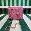 Prada padded nylon chain Shoulder bag 1BG468 Pink 2023