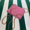Prada padded nylon chain Shoulder bag 1BG468 Pink 2023