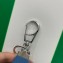Prada Saffiano leather keychain 2PP041 Blue 2023