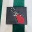 Prada Saffiano leather keychain 2PP041 Red 2023