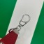 Prada Saffiano leather keychain 2PP041 Red 2023