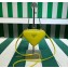Prada Leather Triangle mini-pouch bag 1NR015 Yellow 2023