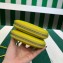 Prada Leather Triangle mini-pouch bag 1NR015 Yellow 2023
