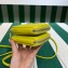 Prada Leather Triangle mini-pouch bag 1NR015 Yellow 2023
