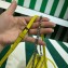 Prada Leather Triangle mini-pouch bag 1NR015 Yellow 2023