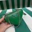 Prada Leather Triangle mini-pouch bag 1NR015 Green 2023