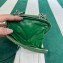Prada Leather Triangle mini-pouch bag 1NR015 Green 2023