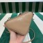 Prada Leather Triangle mini-pouch bag 1NR015 Beige 2023