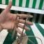 Prada Leather Triangle mini-pouch bag 1NR015 Beige 2023