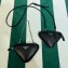 Prada Leather Triangle mini-pouch bag 1NR015 Black 2023
