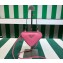 Prada Leather Triangle mini-pouch bag 1NR015 Pink 2023