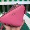 Prada Leather Triangle mini-pouch bag 1NR015 Pink 2023