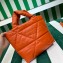 Prada Quilted nappa leather tote bag 1BG434 Orange 2023