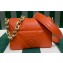 Prada Quilted nappa leather shoulder bag 1BD315 Orange 2023