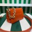 Prada Quilted nappa leather shoulder bag 1BD315 Orange 2023