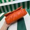 Prada Quilted nappa leather shoulder bag 1BD315 Orange 2023