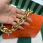 Prada Quilted nappa leather shoulder bag 1BD315 Orange 2023