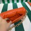 Prada Quilted nappa leather shoulder bag 1BD315 Orange 2023