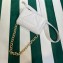 Prada Quilted nappa leather shoulder bag 1BD315 White 2023
