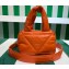 Prada Leather Handbag 1BB083 Orange 2023