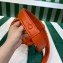Prada Leather Handbag 1BB083 Orange 2023