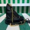 Prada Triangle Spectrum leather shoulder bag 1BC190 Black 2023