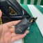 Prada Triangle Spectrum leather shoulder bag 1BC190 Black 2023