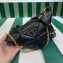 Prada Triangle Spectrum leather shoulder bag 1BC190 Black 2023