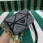 Prada Satin mini bag with crystals 1BD329 Black 2023
