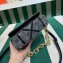 Prada Satin mini bag with crystals 1BD329 Black 2023