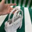Prada Galleria Leather Mini Bag 1BA906 White 2023