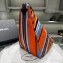 Prada Large Canvas Triangle bag 2VY007 Orange Print 2023