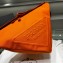 Prada Large Canvas Triangle bag 2VY007 Orange 2023
