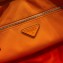 Prada Large Canvas Triangle bag 2VY007 Orange 2023